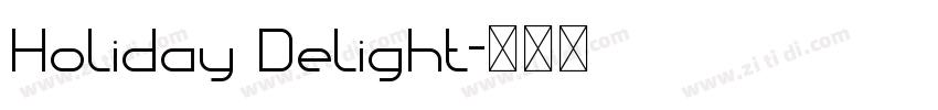 Holiday Delight字体转换